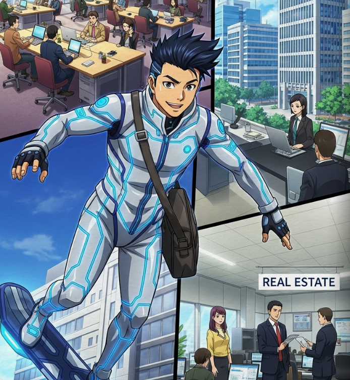 Daniel helping people in different businesses